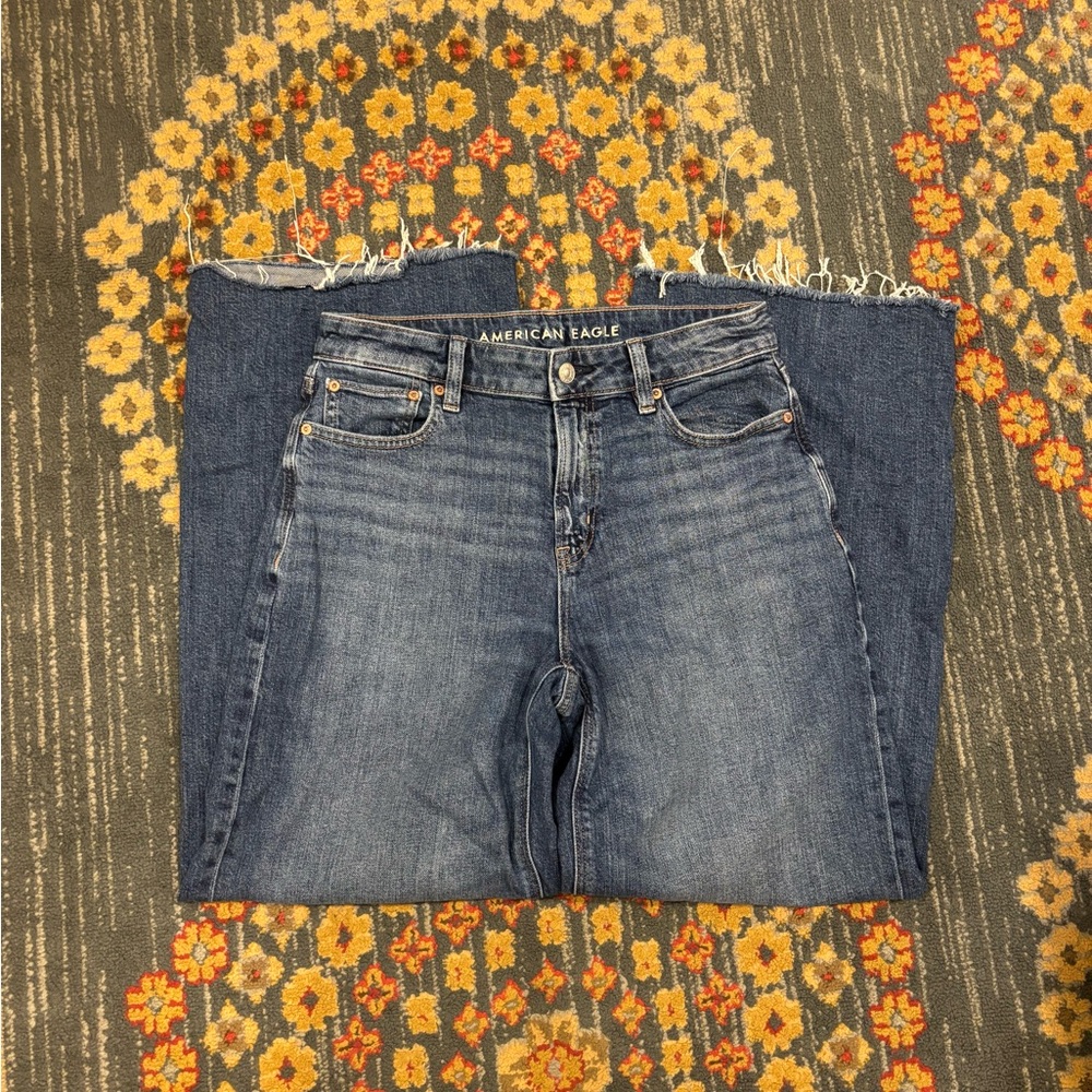 American Eagle Dreamy Drape Stretch Super High Waist size 4